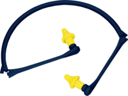 BOUCHONS D' OREILLES RELIES PAR ARCEAU PLIABLE