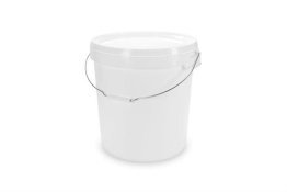 SEAU BLANC NORME UN 32.9L AVEC COUVERCLE