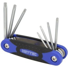 JEU 7 PCS TOURNEVIS HEYTEC TORX COUDES SUR MONTURE