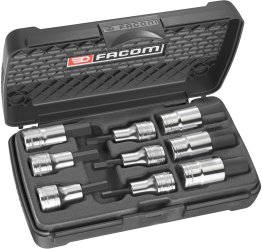 JEU 9 DOUILLES T.VIS 1/2' 6PANS 5-19