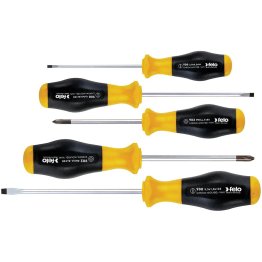 JEU 5 PCS TOURNEVIS FELO 900 PLAT- PH