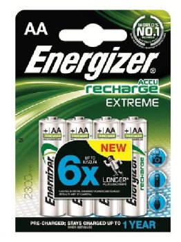 4 ACCUS ENERGIZER EXTREME 2300 mAH AA