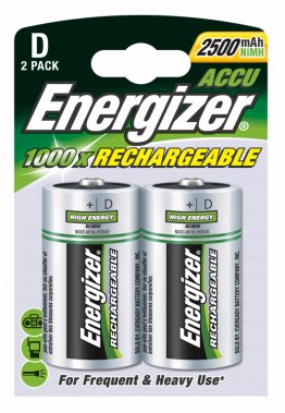 2 ACCUS ENERGIZER 2500 MAH