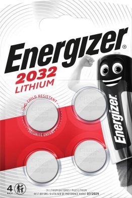4 PILES ENERGIZER LITH 3V - CR2032/4