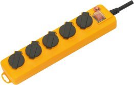 BLOC MULTIPRISE SUPER-SOLID IP54 5 PRISES 2M H07RN-F 3G2,5 *FR*