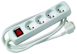 MULTIPRISE 4 P + 1,5 M AVEC INTER BLANC