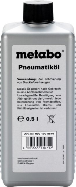 METABO - HUILE PNEUMATIQUE 0,5 L.