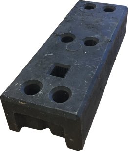 PIED RESINE PR GRILLE DE CHANTIER 25KG