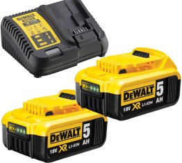 SET 2 BATTERIES DEWALT 18V XR DCB1104P2-QW