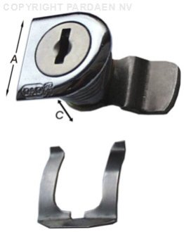 SERRURE DE BOITE A LETTRE COUDE