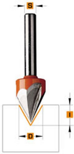 FRAISE A 60° N.958 Q8 13mm