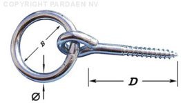 S/BL. ANNEAU ECURIE FILET BOIS 10x50x80m