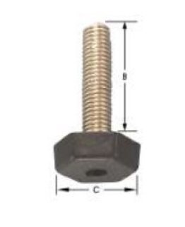 BOULON REGLABLE POUR SOCLE M8x50